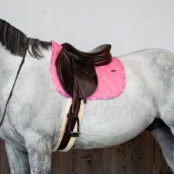 Tapis cheval Love Obstacle GEM rose tissu pailleté