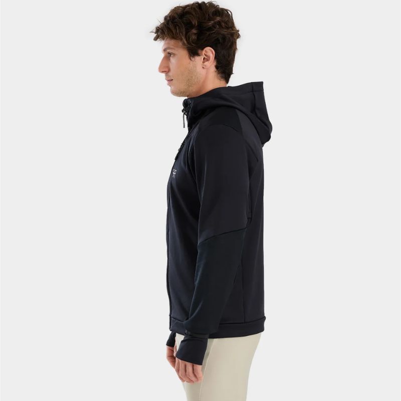 Veste sweat équitation homme Quest Horse Pilot noir