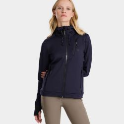 Veste sweat équitation femme Quest Horse Pilot marine