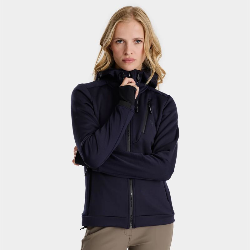Veste sweat équitation femme Quest Horse Pilot marine