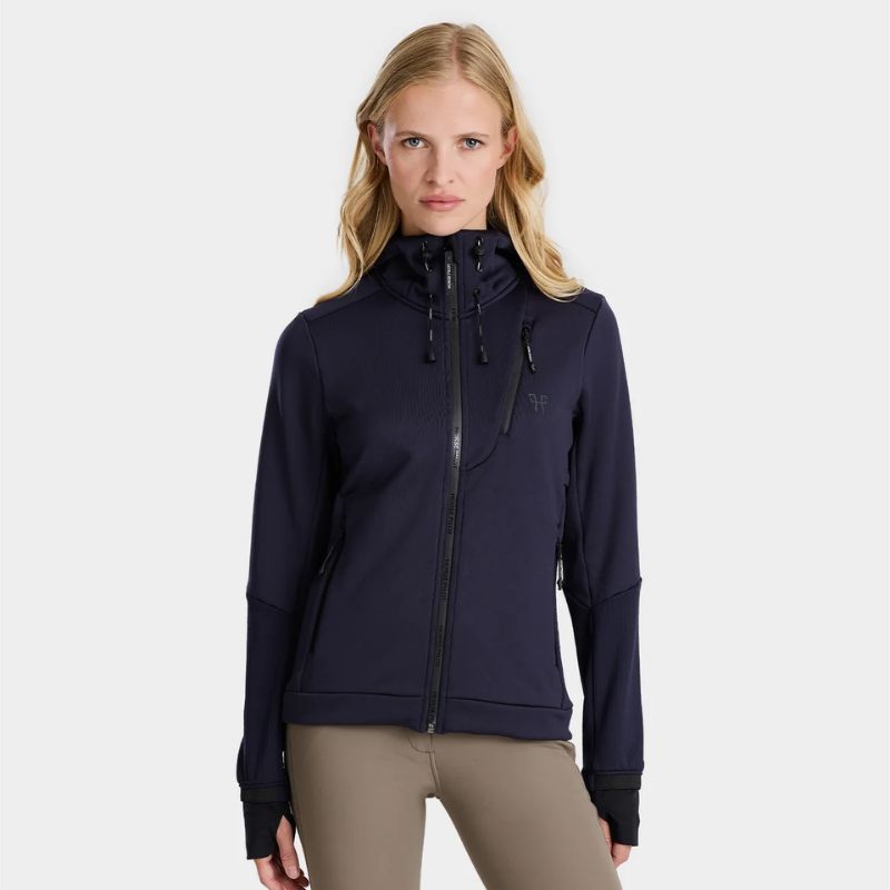 Veste sweat équitation femme Quest Horse Pilot marine