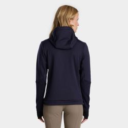 Veste sweat équitation femme Quest Horse Pilot marine