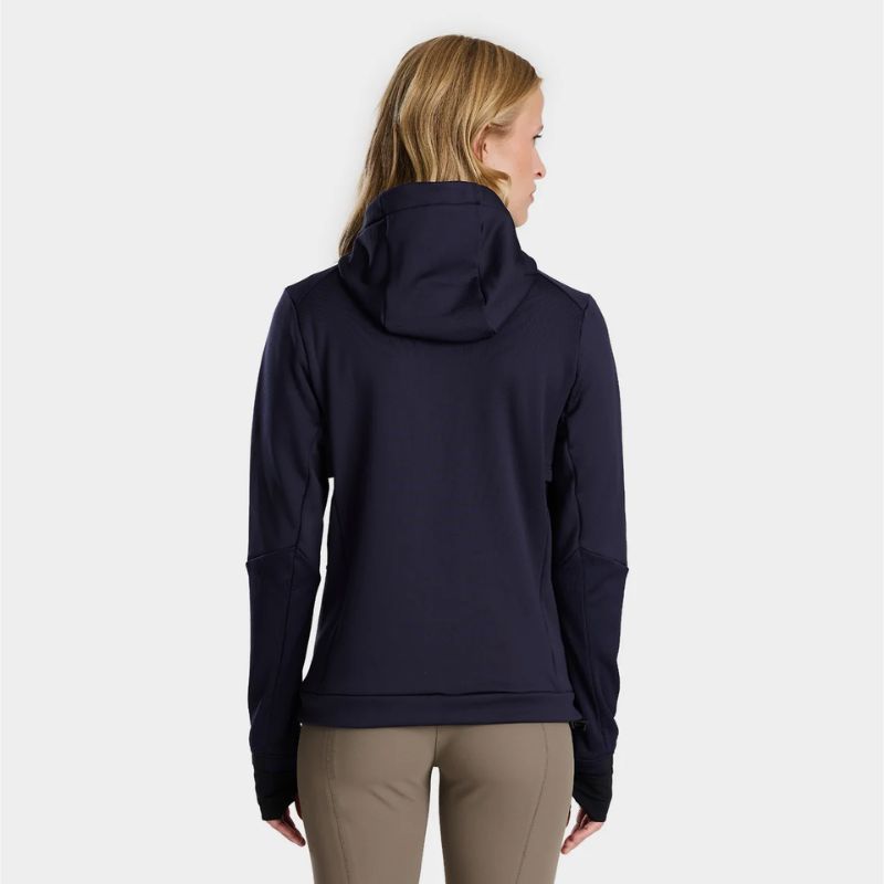 Veste sweat équitation femme Quest Horse Pilot marine
