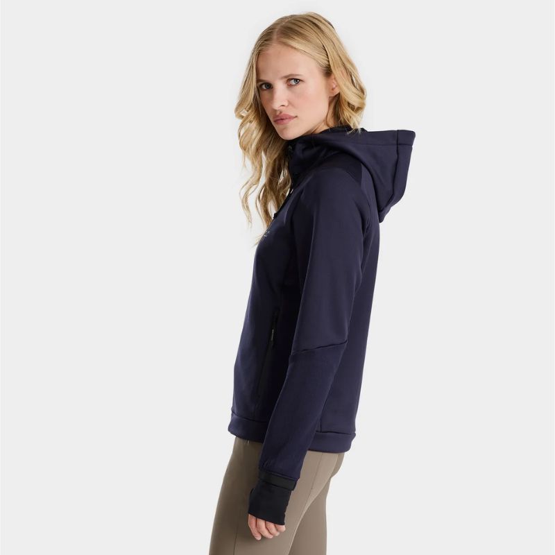 Veste sweat équitation femme Quest Horse Pilot marine