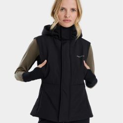 Doudoune équitation femme sans manches Frost Horse Pilot noir