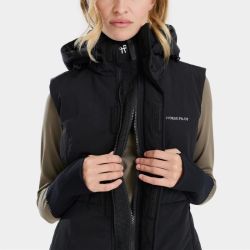 Doudoune équitation femme sans manches Frost Horse Pilot noir