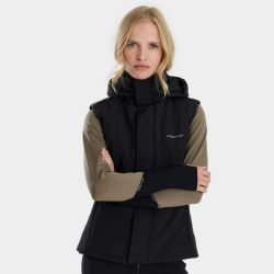 Doudoune équitation femme sans manches Frost Horse Pilot noir