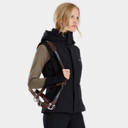 Doudoune équitation femme sans manches Frost Horse Pilot noir