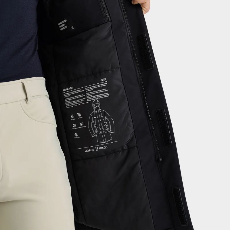 Veste longue équitation homme Integral Horse Pilot noir