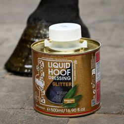 Liquid Hoof Dressing Glitter Or Edition Kevin Bacon's huile sabot cheval 500ml
