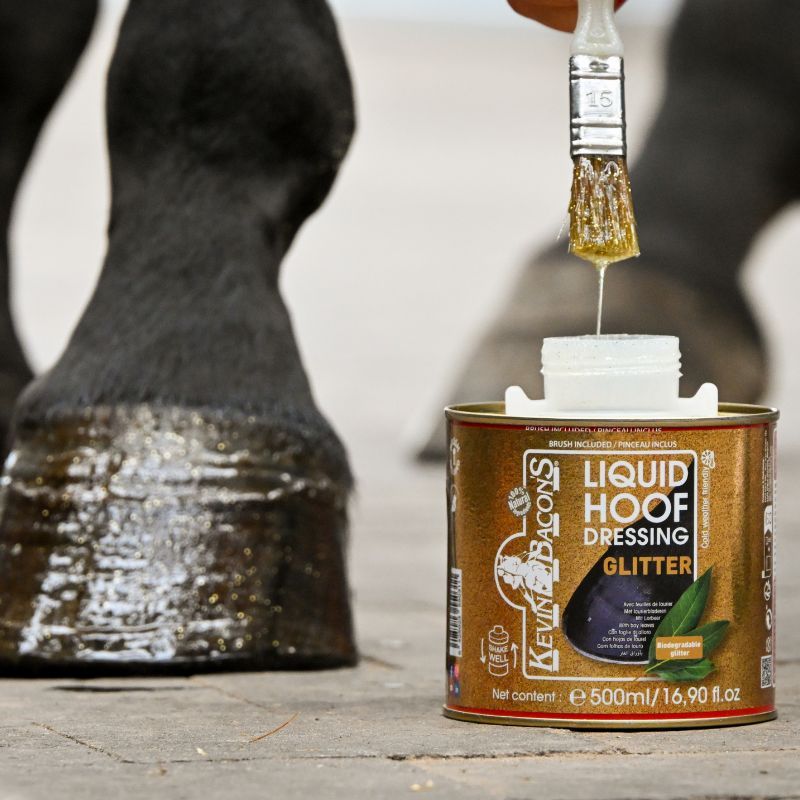 Liquid Hoof Dressing Glitter Or Edition Kevin Bacon's huile sabot cheval 500ml