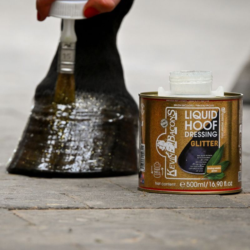 Liquid Hoof Dressing Glitter Or Edition Kevin Bacon's huile sabot cheval 500ml