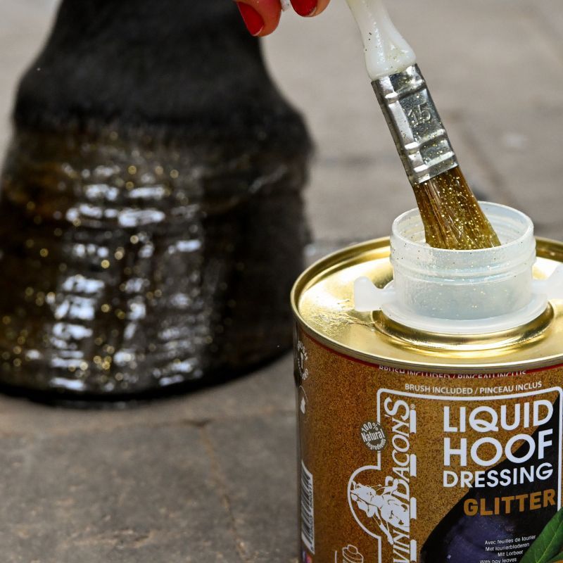 Liquid Hoof Dressing Glitter Or Edition Kevin Bacon's huile sabot cheval 500ml