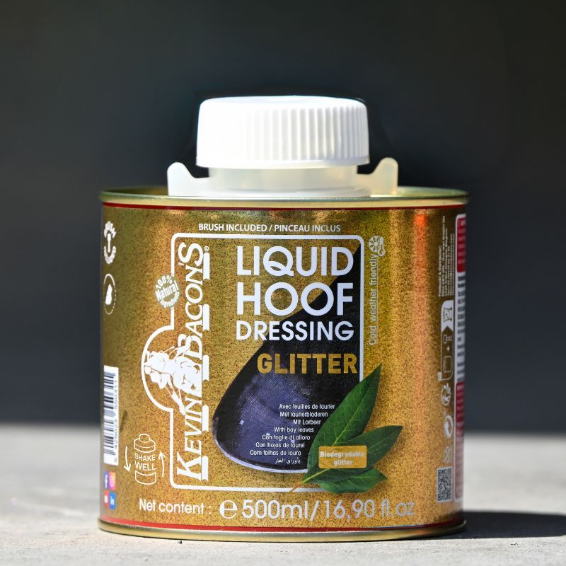 Liquid Hoof Dressing Glitter Or Edition Kevin Bacon's huile sabot cheval 500ml