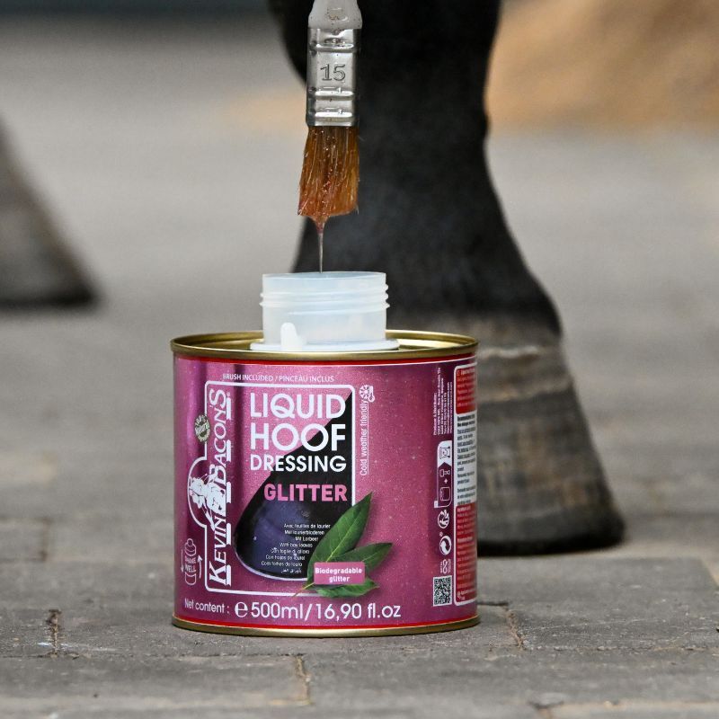 Liquid Hoof Dressing Glitter Rose Gold Edition Kevin Bacon's huile sabot cheval 500ml