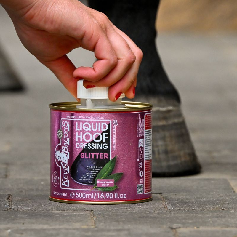 Liquid Hoof Dressing Glitter Rose Gold Edition Kevin Bacon's huile sabot cheval 500ml