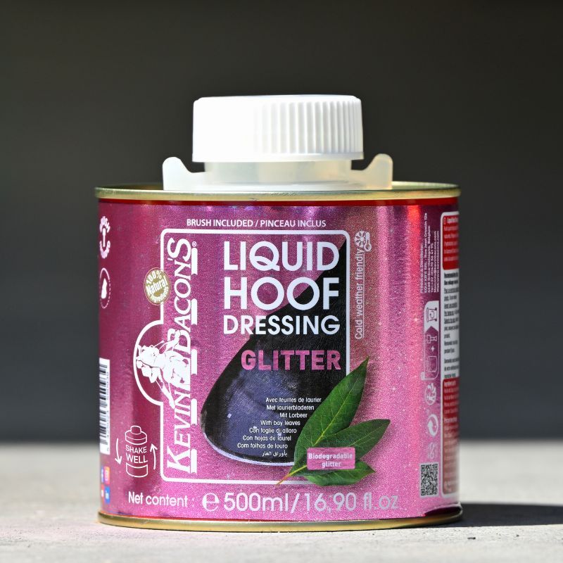 Liquid Hoof Dressing Glitter Rose Gold Edition Kevin Bacon's huile sabot cheval 500ml