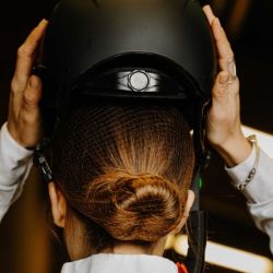 Résille équitation filet cheveux lot de 2 marron