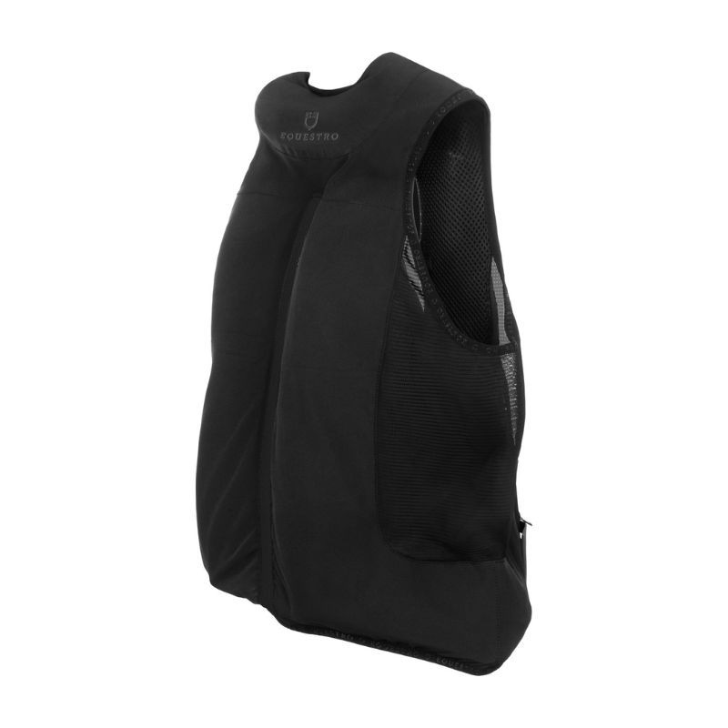 Gilet airbag équitation avec protection dorsale D30 niveau 2 Equestro noir