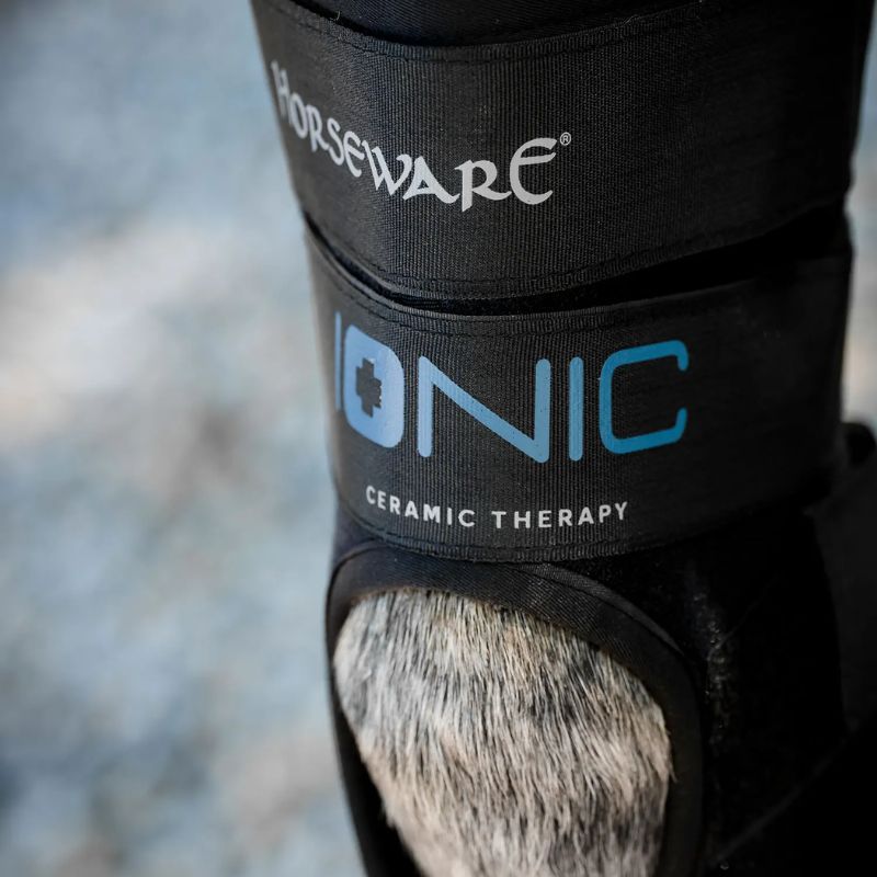 Protège-jarrets cheval thérapeutique Ionic Horseware lot de 2 noir