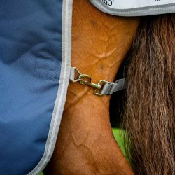 Couverture cheval extérieur Amigo Bravo 12 Plus 1200D 0g Horseware marine gris