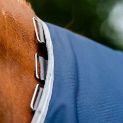 Couverture cheval extérieur Amigo Bravo 12 Plus 1200D 0g Horseware marine gris