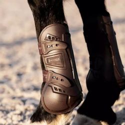 Guêtres cheval Balou coquées doublures interchangeables Pro-Confort Horsewear marron