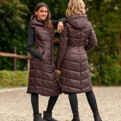 Doudoune équitation femme Oslo ELT acajou