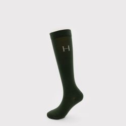 Chaussettes équitation Carly Harcour lot de 3 trèfle noir moka