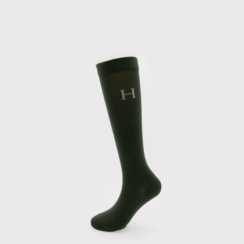 Chaussettes équitation Carly Harcour lot de 3 trèfle noir moka