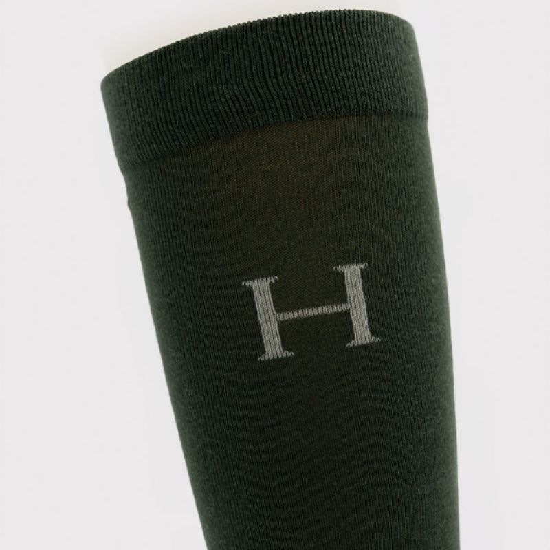 Chaussettes équitation Carly Harcour lot de 3 trèfle noir moka
