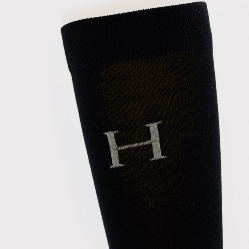 Chaussettes équitation Carly Harcour lot de 3 trèfle noir moka