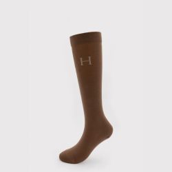 Chaussettes équitation Carly Harcour lot de 3 trèfle noir moka