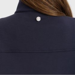 Sweat équitation femme Cassandre Harcour 1/2 zip marine