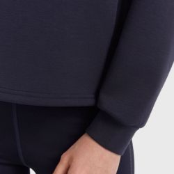 Sweat équitation femme Cassandre Harcour 1/2 zip marine