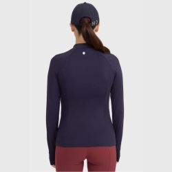 T-shirt technique équitation femme Calista Harcour marine