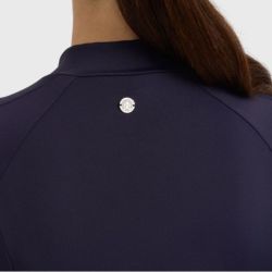 T-shirt technique équitation femme Calista Harcour marine