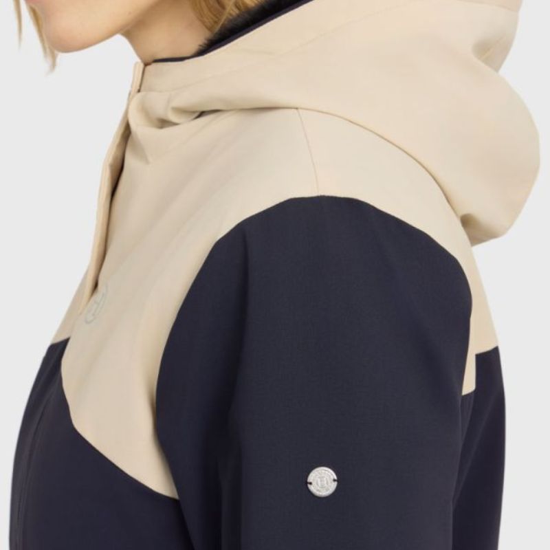 Veste chaude équitation femme Siam Harcour marine crème