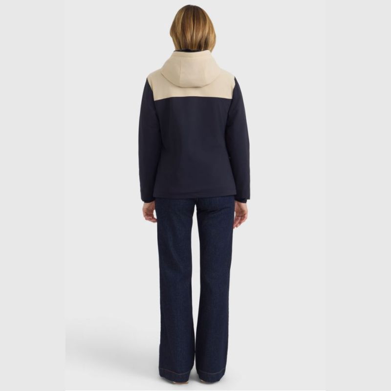 Veste chaude équitation femme Siam Harcour marine crème