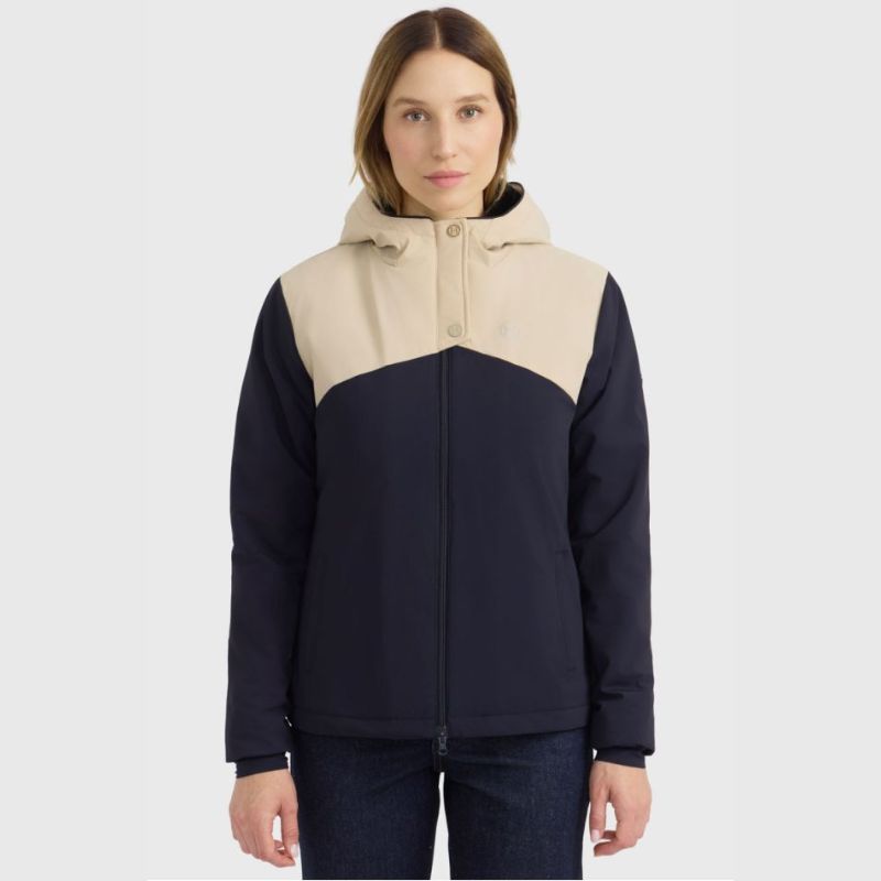 Veste chaude équitation femme Siam Harcour marine crème