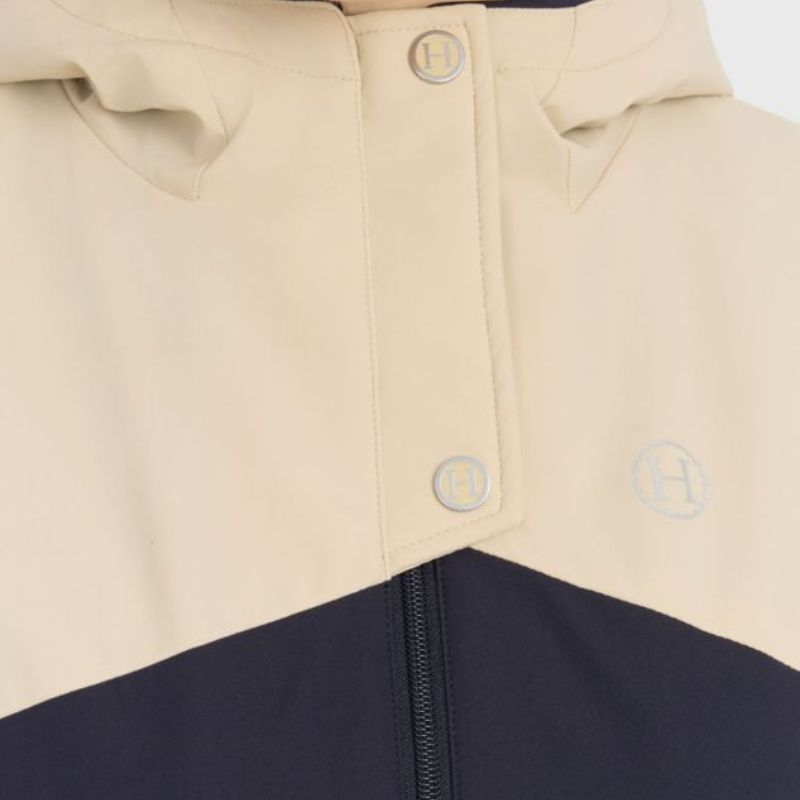 Veste chaude équitation femme Siam Harcour marine crème