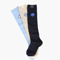 Chaussettes équitation Alienor Versailles Harcour lot de 3 marine bleu