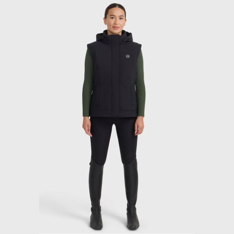 Parka équitation femme 2 en 1 Coralie Harcour noir