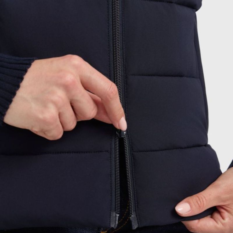 Gilet équitation femme sans manches Cinderella Harcour marine