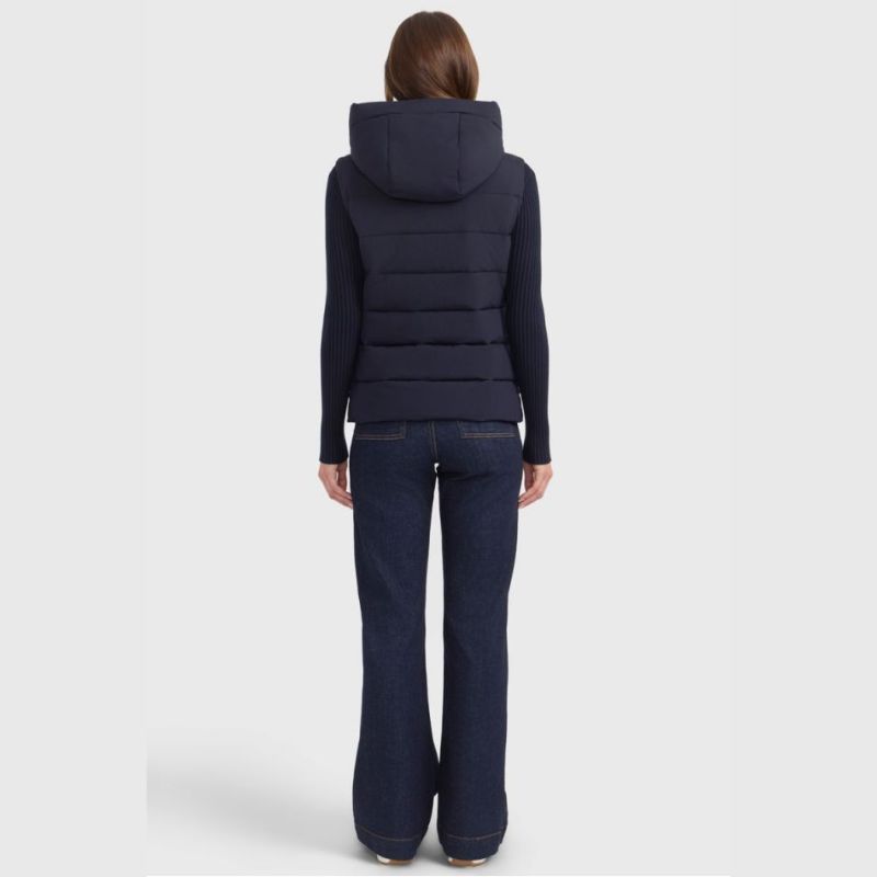Gilet équitation femme sans manches Cinderella Harcour marine
