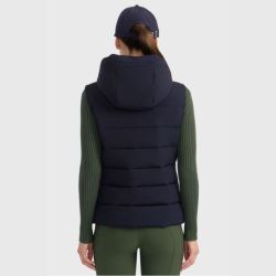 Gilet équitation femme sans manches Cinderella Harcour marine