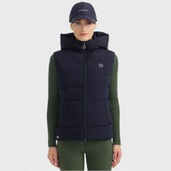Gilet équitation femme sans manches Cinderella Harcour marine