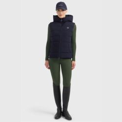 Gilet équitation femme sans manches Cinderella Harcour marine