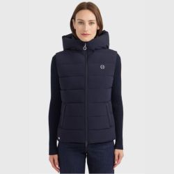 Gilet équitation femme sans manches Cinderella Harcour marine
