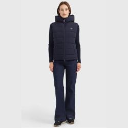 Gilet équitation femme sans manches Cinderella Harcour marine